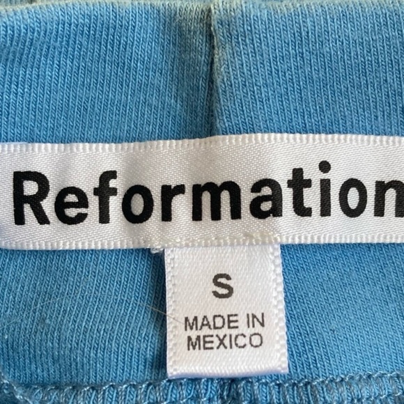 Reformation Alden Stretch Knit Mini Dress Sleeveless Dusk Blue Small - Picture 11 of 15